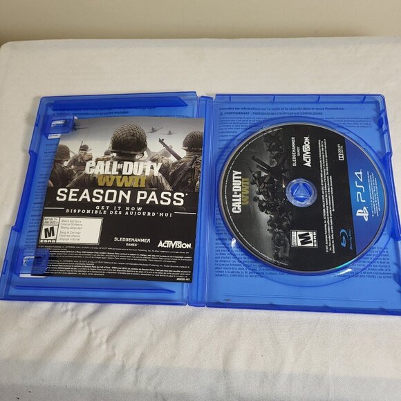 Call of Duty WW2 WWII (Sony Playstation 4,2017) PS4 COD Complete CIB - Picture 7 of 9